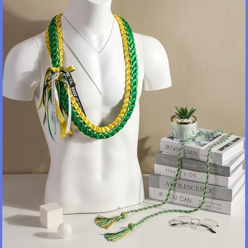 TFTAFAN Graduation Leis and Graduation Honor Cords Class of 2026 Graduation Ribbon Lei Graduation Necklace Braided Necklaces gift for Student Gifts Party Supplies - Image 6