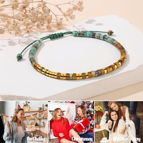 JoycuFF Morse Code Bracelets Christmas Birthday Gifts for Women Her - Image 7