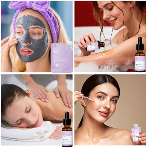 Gifts for Women, 23Pcs Birthday Gift for Women, Lavender Face Skin Care Set - Image 6