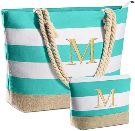 YOOLIFE Beach Bags for Women - Travel Canvas Beach Tote, Pool Waterproof Bag, Travel Essentials, Gifts for Women Birthday by YOOLIFE