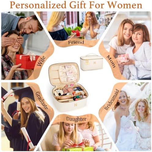 Personalized Makeup Bag Gifts for Women Travel Cosmetic Case - Image 2