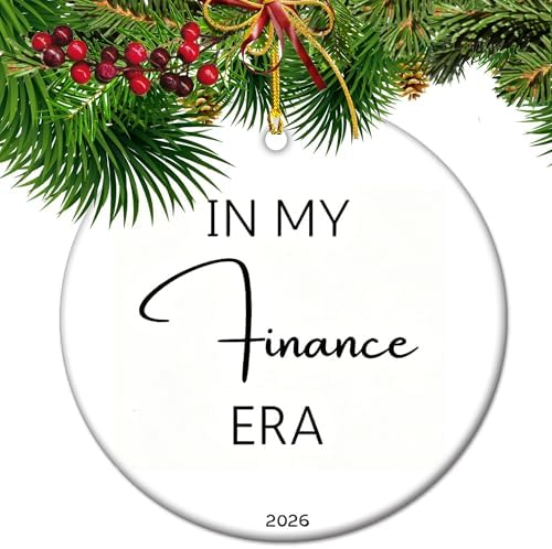 Finance Ornament, Finance Gift, Financing Christmas Tree Ornament, Gift for Financial Analyst Teacher Student MBA, Business Gifts by Vexorion