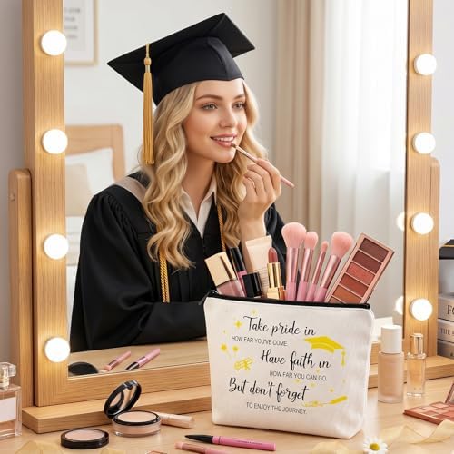 Graduation Gifts for Women Her 2026, Graduation Gift Box Set, College High School Graduation Present College Master Doctor Include 16OZ Glass Cup & Handheld Sail Bag & Bracelet (White) - Image 2