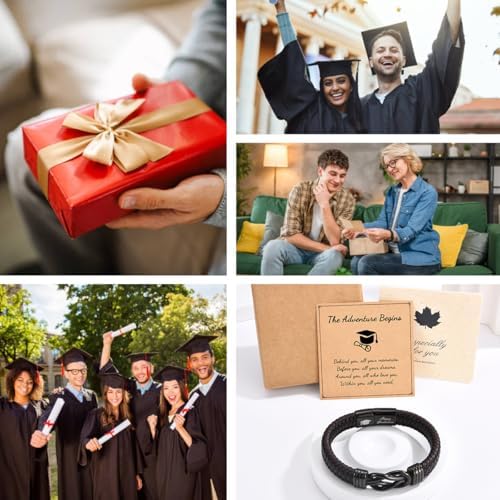 Leyung 2026 Graduation Gift for Boys Men Him, College Graduation Bracelet - Image 6