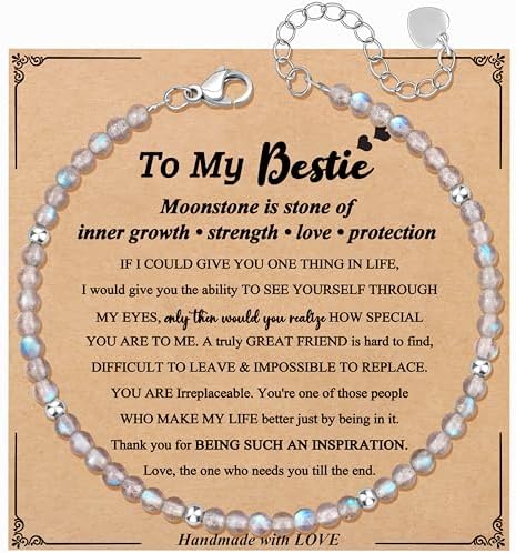 JoycuFF Moonstone Bracelet Christmas Birthday Valentines Gifts for Women by Joycuff