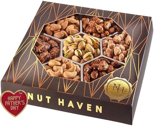 Holiday Nuts Gift Basket - Extra Large Assortment of Sweet & Roasted Salted Gourmet Nuts - Food Gift Box for Dad, Him, Husband, Christmas, Father's Day, Mother's Day, Family, Men & Women - Image 5