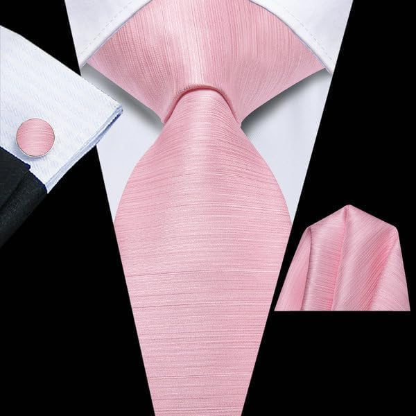 Hi-Tie Lot 5 Pcs Gift Box Mens Tie Set Necktie with Pocket Square Cufflinks Silk Neck Tie Collection - Image 3