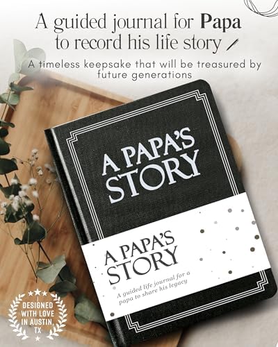 Papa's Life Story Journal (Hardcover): A Meaningful Keepsake for Papa to Share His Journey and Memories, Book Includes 250+ Prompt Questions, Sentimental Gifts for Father's Day, Birthday & Christmas - Image 3