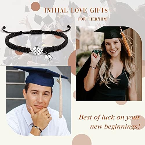2026 Graduation Gifts, Graduation Gift for Her High School College Graduation Gifts for Teen Girls 5th 8th Grade Masters Degree Grads Initial Bracelets for Women Letter A-Z Charm Bracelet Daughter Niece Granddaughter Girlfriend Jewelry - Image 5