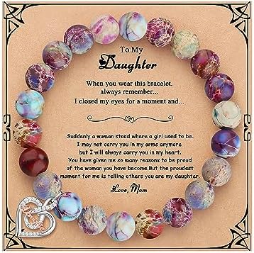 Gifts for Women Faith Cross Bracelet, Unique Amazonite Bracelets for Women by Joycuff