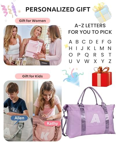 Gifts for Women, Girly Things Travel Duffel Bag, Sports Gym Bag - Image 2