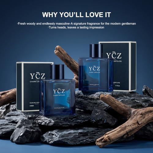 Ycz Midnight Marine Eau De Parfum For Men, 1.7 Fl Oz(2Pack) - Image 5