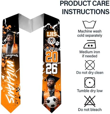 Nani Personalized Class of 2026 Graduation Sash, Custom Graduate & Soccer Stole, Gift for Him, Her, Senior Graduation - Image 4