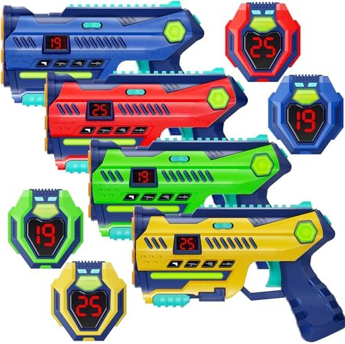 Laser Tag Set of 4 - Gifts for 8-13 Year Old Boy Gifts Birthday (4 Pack) - Image 2