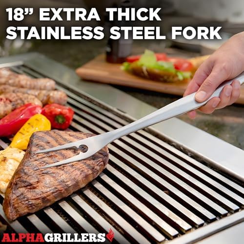 Alpha Grillers Grill Tools Set, BBQ & Grilling Accessories Outdoor Utensils - Image 5