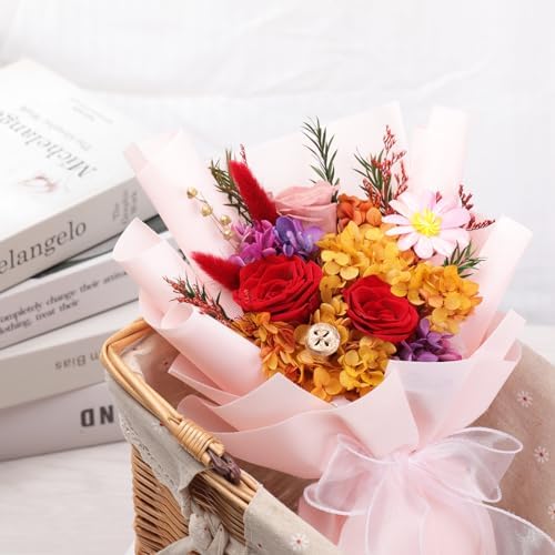 Lovenfold Flowers for Delivery,Preserved Flowers Bouquets,Red Rose Bouquets that Last 1-3 Years,Birthday Flowers Gifts for Women Mom Grandma Wife Friends - Image 7