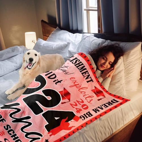 Personalized Senior Class of 2024 Blankets with Photo and Name Custom Blankets with Photos Picture Blankets Customized Blanket Pictures Customized 50x60inch - Image 6