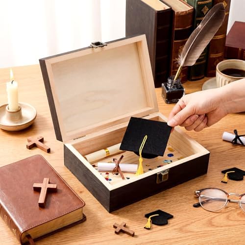 Graduation Memory Keepsake Box with Photo Custom 2026 Large Grad Card Box with Customized Picture Gift for Him Her for Graduate Grad High School Party(Black,Christian) - Image 3