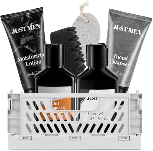 MS Dorya Gift Baskets for Men - 7 Pcs Mens Body Wash & Skin Care Kit by MSDORYA