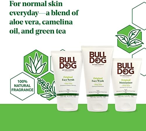 BULLDOG Mens Skincare and Grooming Original Full Face Kit with Moisturizer, Face Wash & Face Scrub - Image 2
