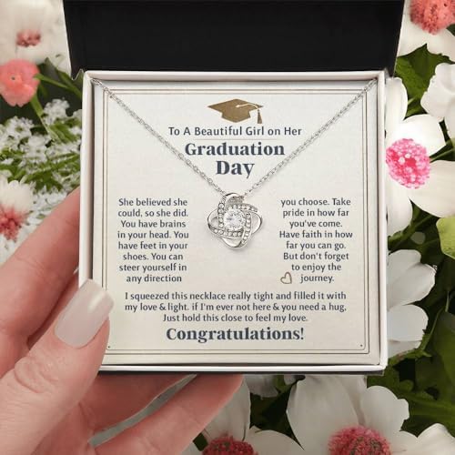 2025 Graduation Gifts for Her | Inspirational Graduation Necklace with Message Card & Gift Box | Jewelry for Women, Daughter, Girlfriend, Sister, Classmate | High School & College Grad Gift - Image 4
