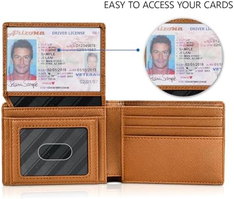 RUNBOX Wallet for Men -Slim Rfid Leather Mens Bifold Novelty Wallets 2 ID Window With Gift Box Men's Accessories - Image 2