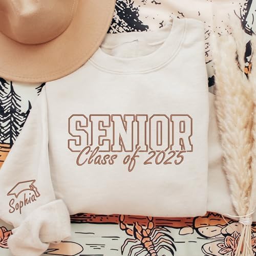 Chillever - Custom Embroidered Senior Sweatshirt, Custom Class of 2026 Graduation Shirt, Grad to be, Graduation Gifts - Image 5
