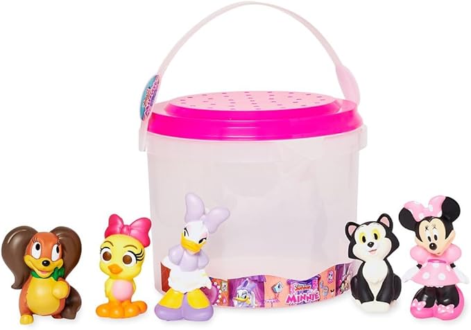Disney Store Bath Set (Minnie Mouse) - Kids Bath Accessories with Beloved Disney Characters - Colorful and Fun Bath Time Essentials for Kids - Suitable for All Ages