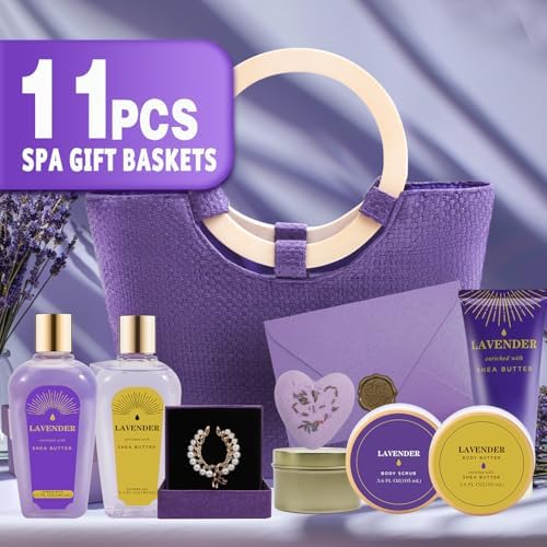 Spa Luxetique New Lavender 11pc Gift Baskets Birthday Gifts for Women - Image 3