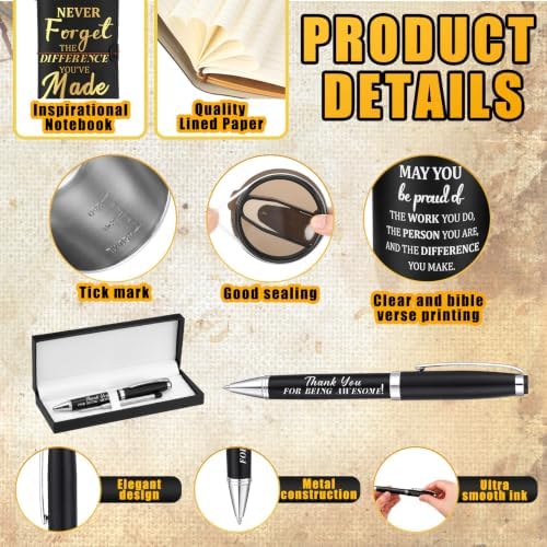 Shellwei 6 Pcs May You Be Proud Double Wall Mug Black Gift Set - Image 2