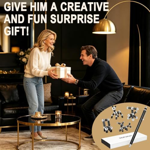 Fidget Gel Pens Gifts for Men - Stocking Stuffers for Men & Teen Boys, Fun Christmas White Elephant Secret Santa Gift Ideas for Him, Cool Novelty Birthday Gadget, Unique Valentines Day Gifts for Guys - Image 6