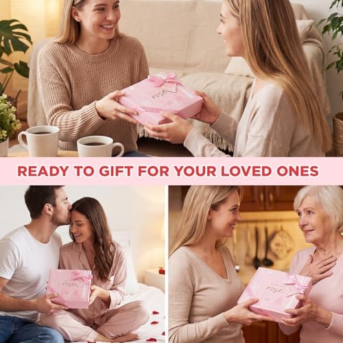 BODY & EARTH Spa Gift Set for Women - Luxurious 5 Pcs Bath and Body Box, Rose Scent, Includes Body Wash, Body Butter, Body Lotion and More, Birthday Christmas Gifts for Mom Self Care Kit for Her - Image 5