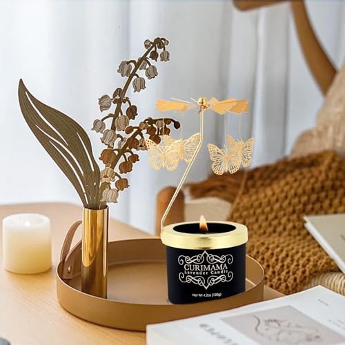 Curimama Lavender Rotating Butterfly Scented Candle Gift for Women - Image 4