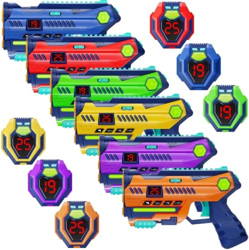 Laser Tag Set of 6 - Gifts for 8 9 10 11 12 13 Year Old Boy (6 Pack) - Image 2
