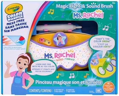 Crayola Ms Rachel Color Wonder Magic Light Brush, Mess Free Coloring Toy 3+ - Image 3