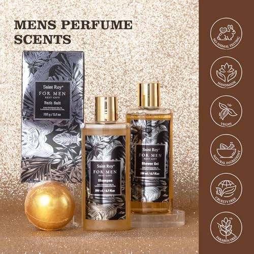 Gift for Dad Spa Gifts for Men Bath & Body Kit Spa Gift Set, Man Spa Basket - Image 5