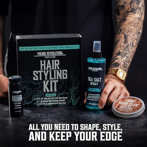 Viking Revolution Hair Styling Kit - Sea Salt, Clay & Powder - 3pc Set - Image 7