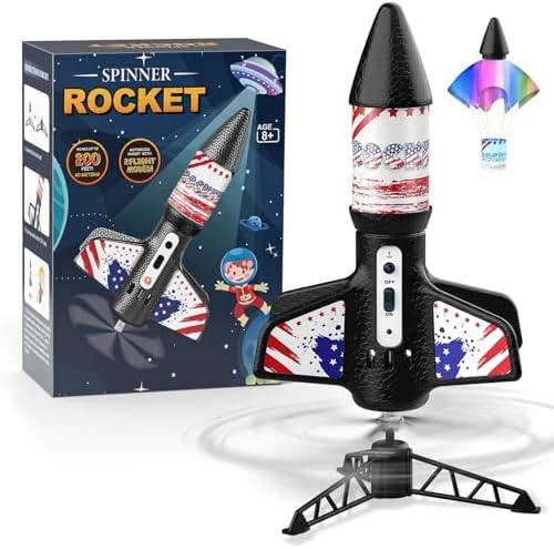 Mafbeanl Rocket Launcher for Kids, Self Launching Motorized Air Rocket Toy by Mafbeanl