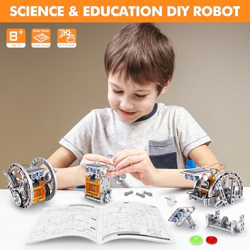 STEM 13-in-1 Education Solar Power Robots Toys for Boys Age 8+ - Image 4