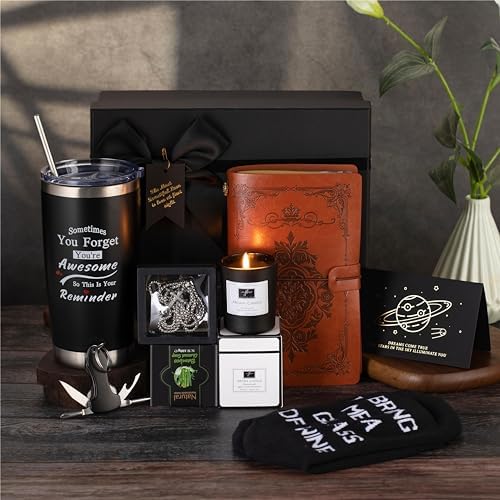 Birthday Gifts for Men,Man Gifts Basket Ideas Set for Him,Men's Birthday Gift Box Presents for Dad, Husband, Brother, Son, Boyfriend, Friend, Male, Coworker Retirement Gifts Christmas Gift Box for Men by JOYOFUN