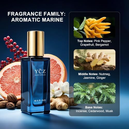 Ycz Midnight Marine Eau De Parfum For Men, 25 mL - Image 5