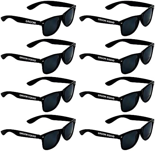 Groomsmen Sunglasses for Men - Wedding Sunglasses for Groomsman Proposal Gifts, Bachelor Party Favors by BachpartyGifts