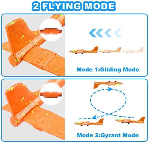 Fuwidvia 4 Pack Airplane Launcher Toys 13.2'', 2 Flight Modes - Image 4