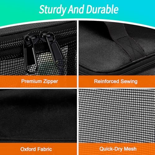 Dorm Room Essentials for Guys Girls, Quick Dry Mesh Shower Caddy Portable - Image 2