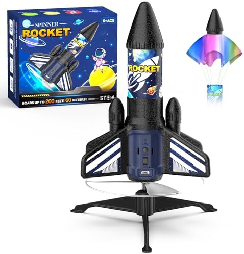 Rocket Launcher for Kids, 200 ft Self Launching Motorized Rocket Toy by Unknown
