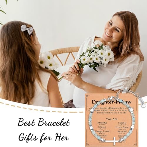 Religious Cross Bracelet for Women Girls, Christian Gifts - Image 3