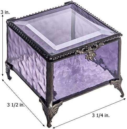 Graduation Keepsake Box Class of 2026 Personalized Name, Purple Glass Jewelry Box, Engraved Memory Box with Graduation Cap, Senior Gift 2026 - Image 4