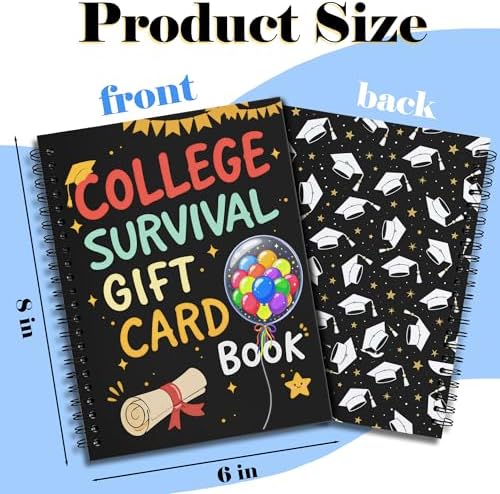 College Survival Gift Card Book 8 x 6 Inch 20 Pages Giftcard Booklet Holders, College Survival Kit Gift Card Book 2026, High School Graduation Gifts for Students Him Her Boys Girls - Image 2