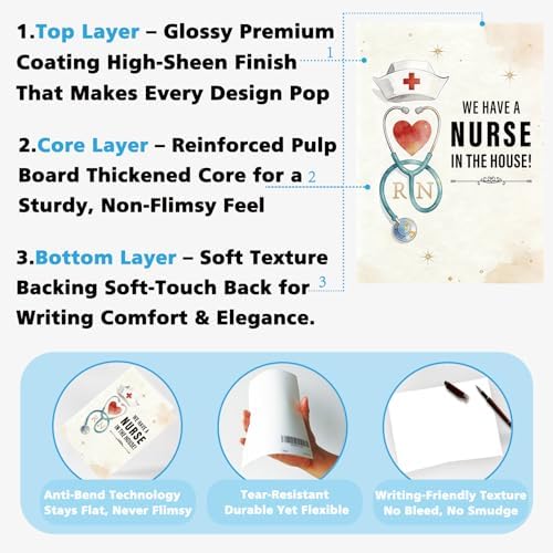 Nurse Graduation Card for Daughter Granddaughter, Nursing Graduation Gift for Women, RN Congratulations Card, New Nurse Gift - Image 5