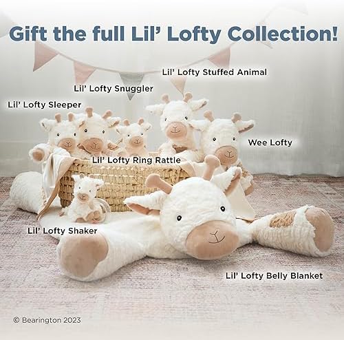 Bearington Collection Lil' Lofty 5.5 in Giraffe Baby Rattle - Baby Wrist Rattles - Plush Rattles Gift for Newborn - Image 6